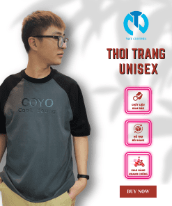 ÁO THUN IN COYO COOL YOUNG MÀU XÁM ĐEN
